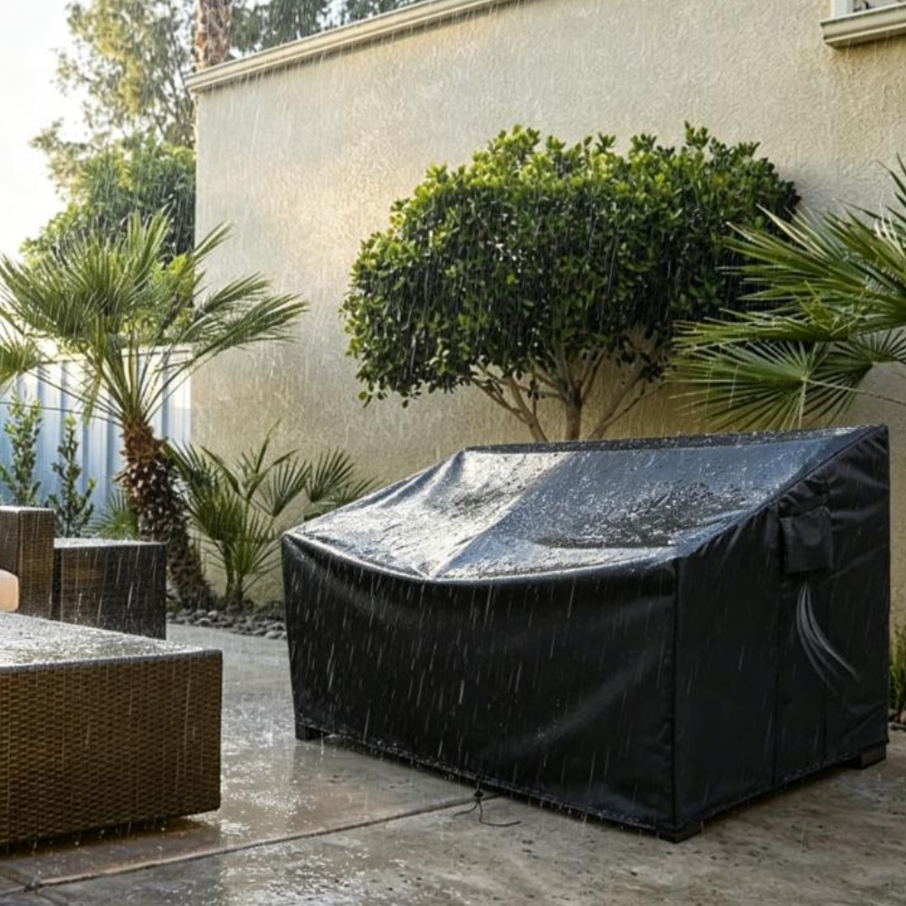 Outdoor Furniture Heavy - غطاء أريكة خارجي متين مقاوم للماء،