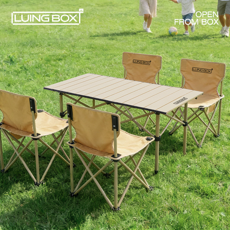Outdoor Furniture Egg Chair - طقم طاولة وكراسي محمول للتخييم، أثاث