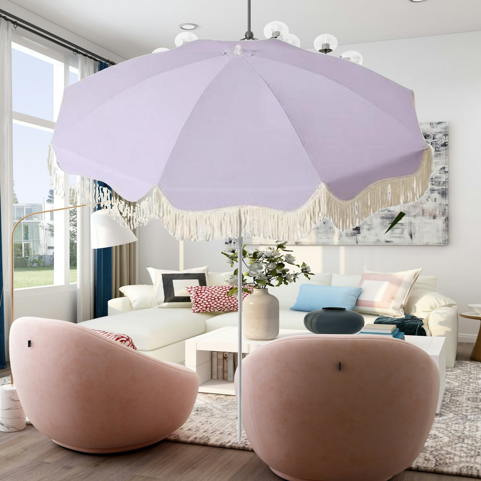Outdoor Furniture Plus - مظلة فناء خارجية بحماية من الشمس