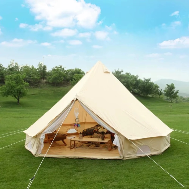 Outdoor Furniture Plus - خيمة يورت هندية فاخرة محمولة للتخييم