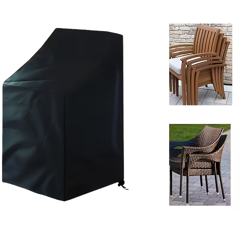 Outdoor Furniture Heavy - غطاء كرسي خارجي متين قابل للتكديس،