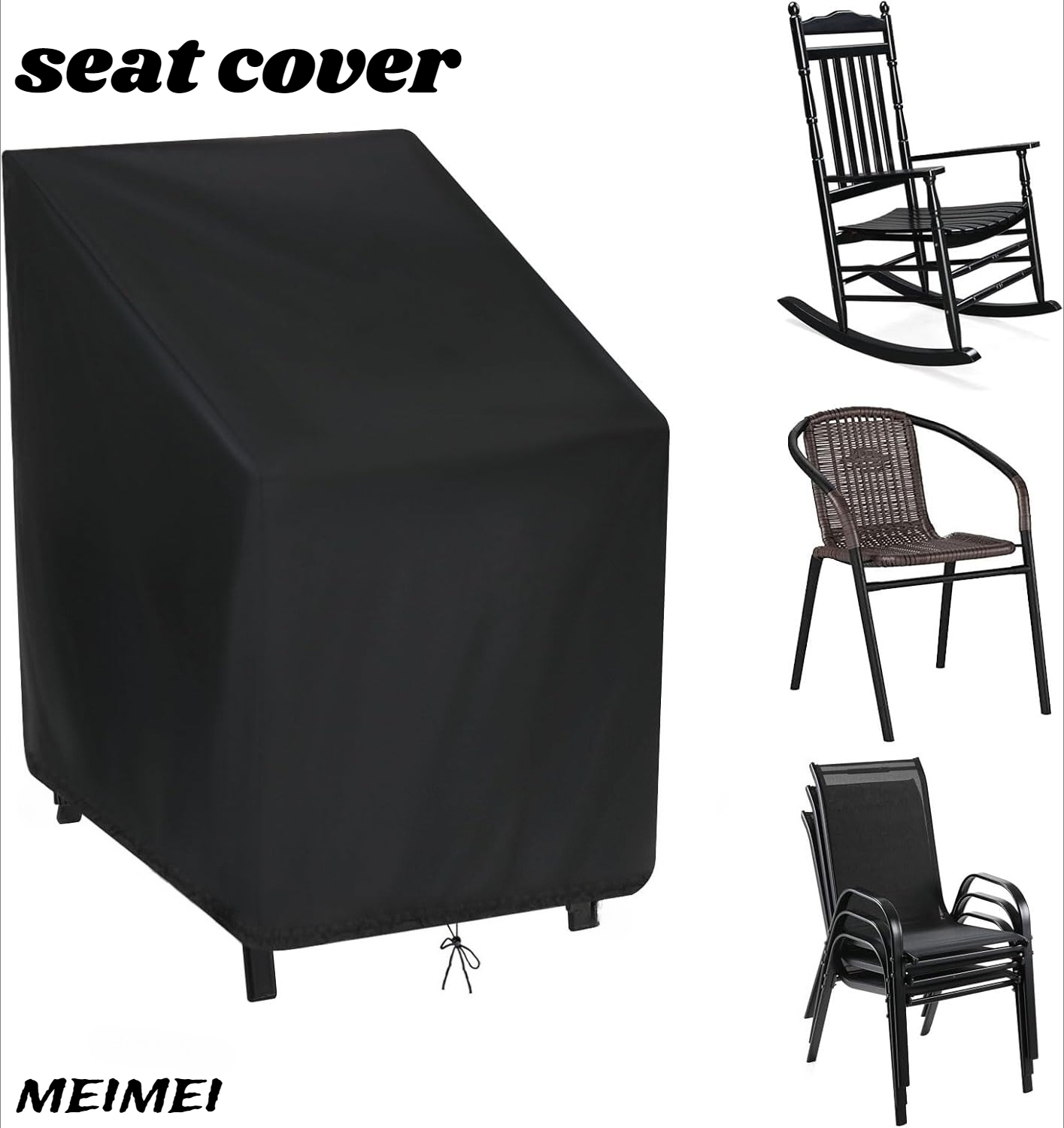 Outdoor Furniture With Covers - مكدسة كرسي غطاء غبار حقيبة التخزين