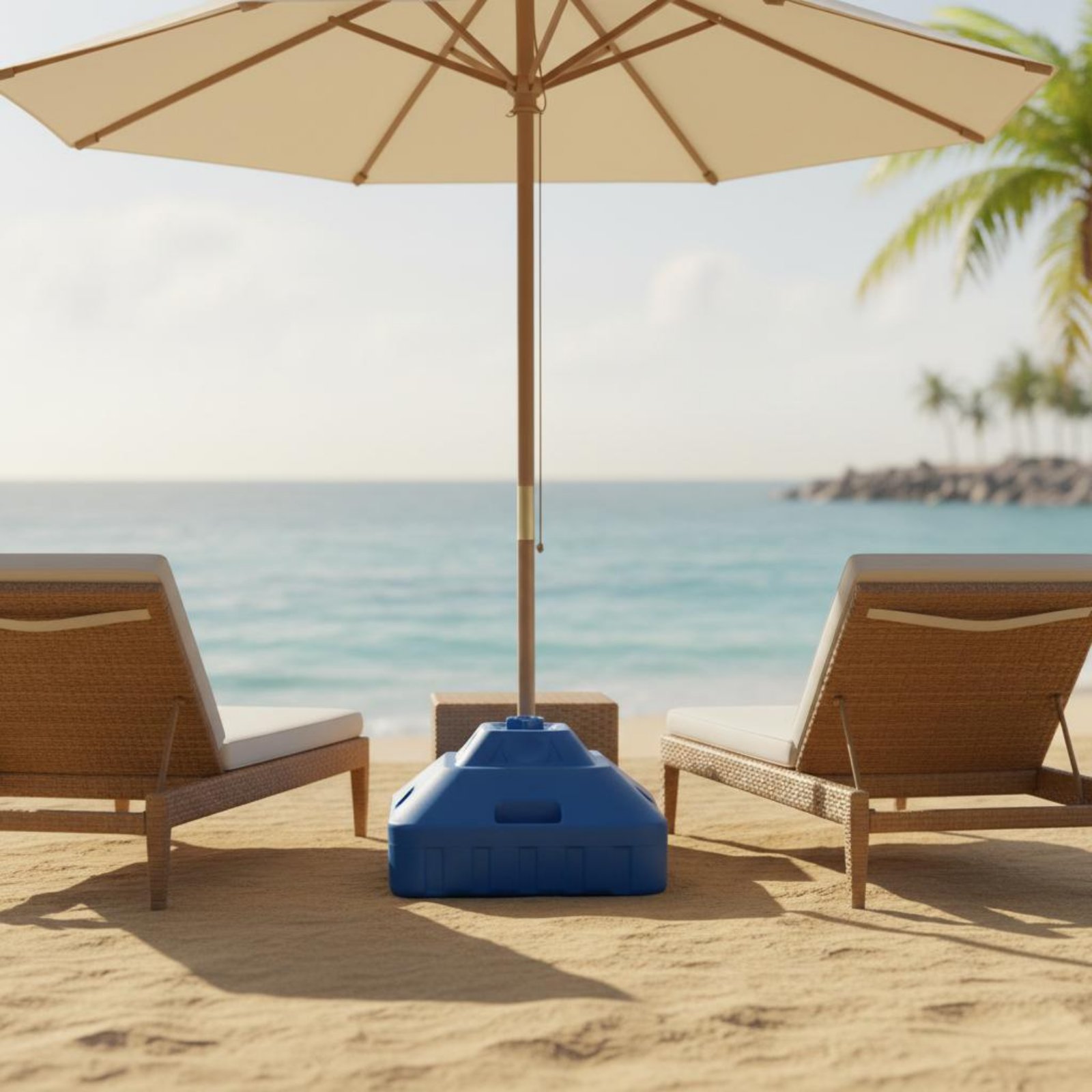 Outdoor Furniture Vendors - قاعدة مظلة قابلة للملء بالماء، قاعدة