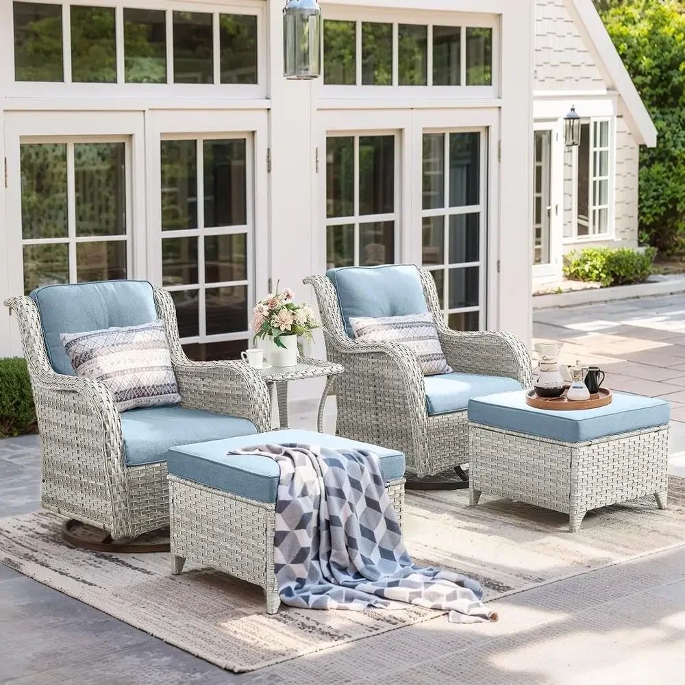 طقم أثاث خارجي مكون من 5 قطع م - مراجعة Outdoor Furniture Grey وسعره