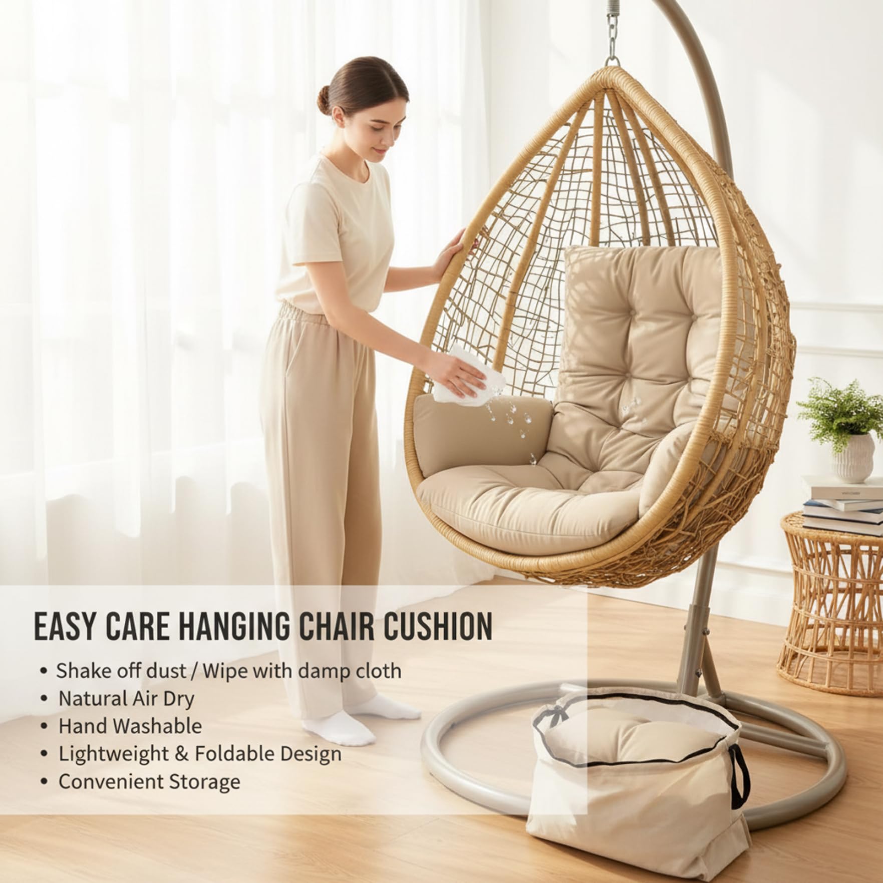 وسادة بديلة لكرسي البيضة، وسائ - مراجعة Outdoor Furniture Egg Chair وسعره