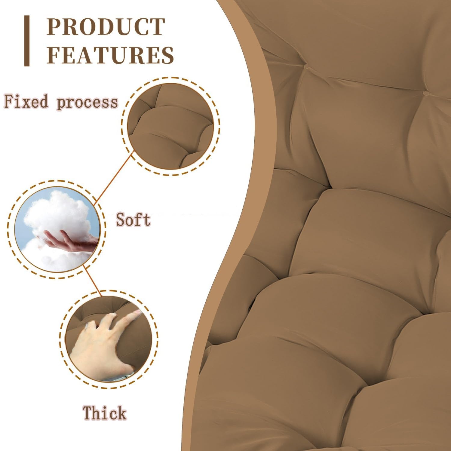 وسادة بديلة لكرسي البيضة، وسائ - مراجعة Outdoor Furniture Egg Chair وسعره