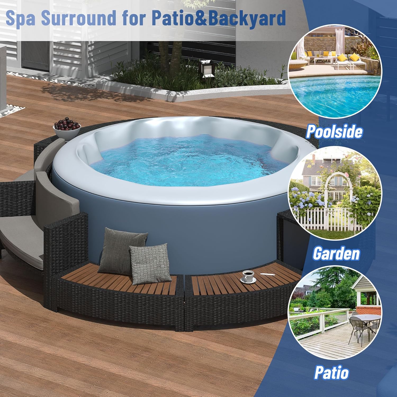 طقم أريكة من الروطان للشرفة مع - مراجعة Outdoor Furniture Grey وسعره