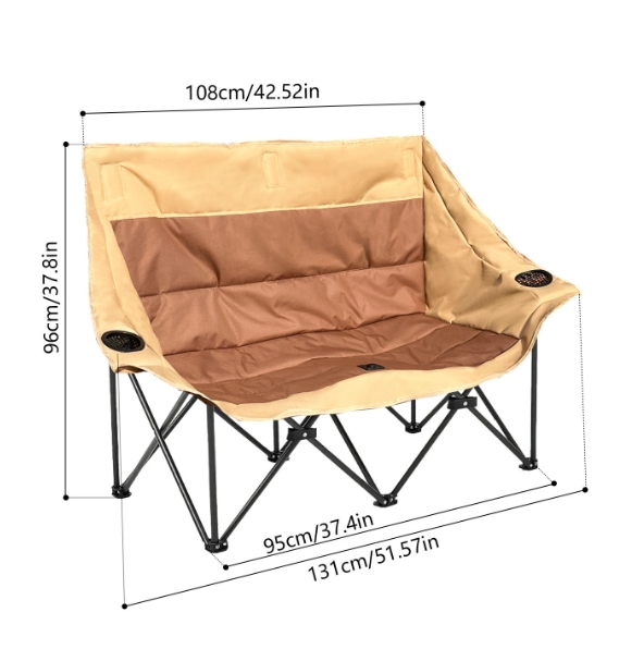 كرسي تخييم خارجي مزدوج قابل لل - مراجعة Outdoor Furniture Plus وسعره