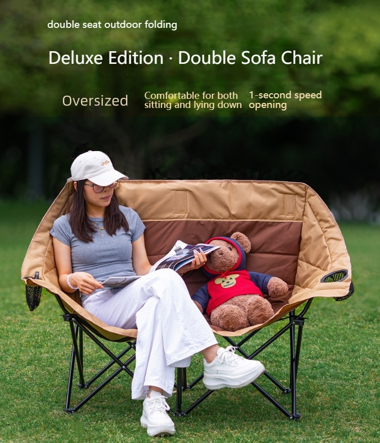 كرسي تخييم خارجي مزدوج قابل لل - مراجعة Outdoor Furniture Plus وسعره