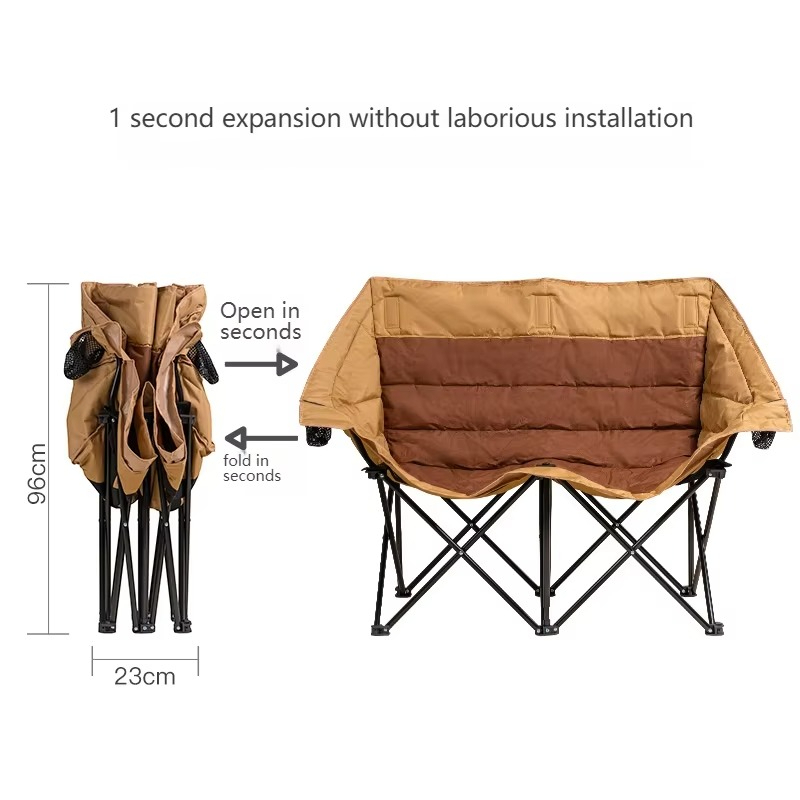كرسي تخييم خارجي مزدوج قابل لل - مراجعة Outdoor Furniture Plus وسعره