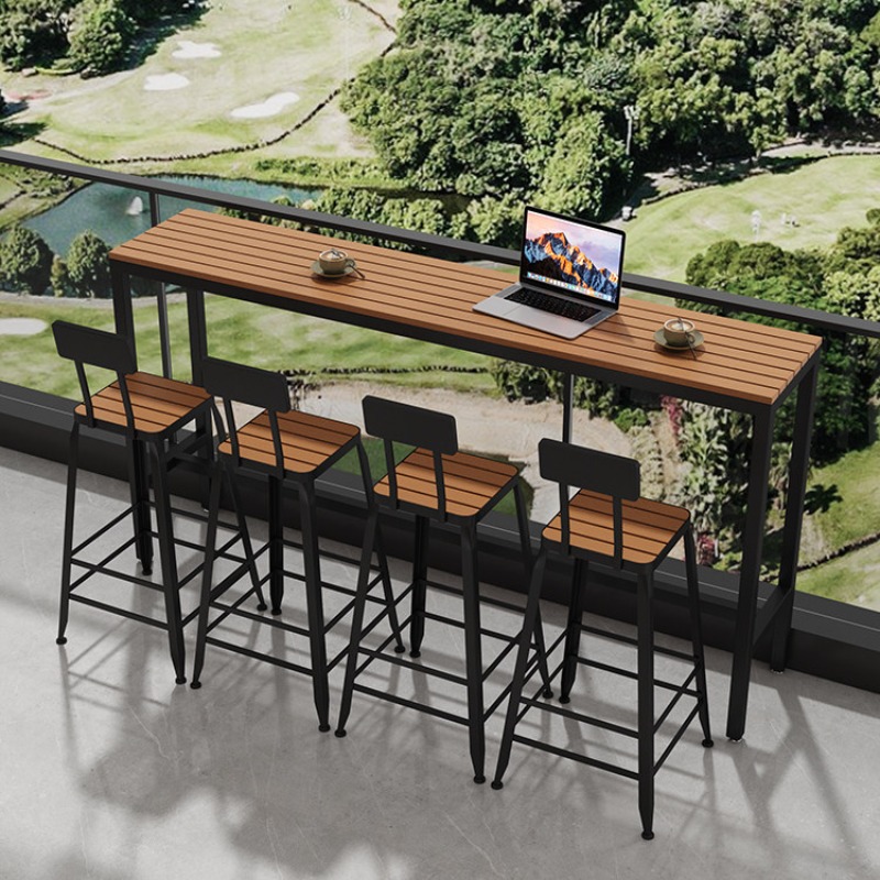 طاولة بار خارجية حديثة مقاومة  - مراجعة Outdoor Furniture Cafe وسعره