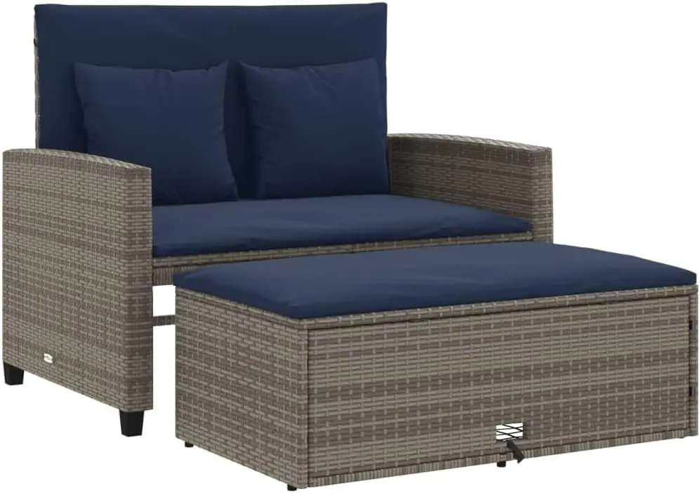 أريكة حديقة قابلة للتحويل من ا - مراجعة Outdoor Furniture Grey وسعره