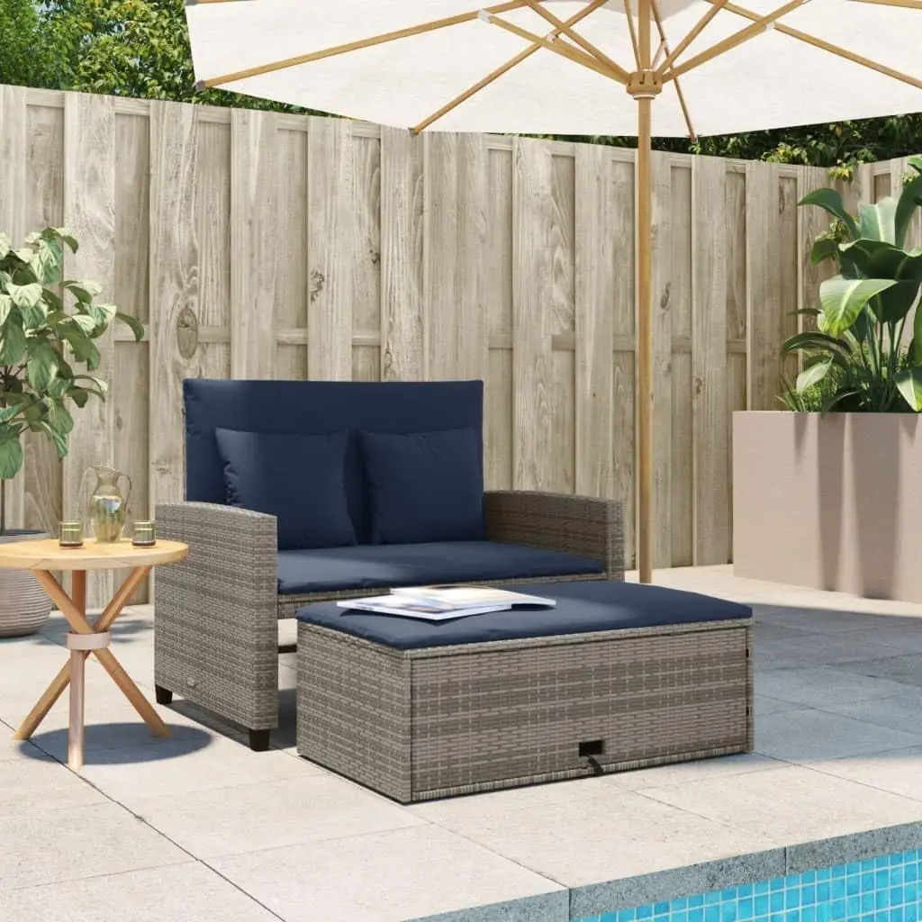 أريكة حديقة قابلة للتحويل من ا - مراجعة Outdoor Furniture Grey وسعره