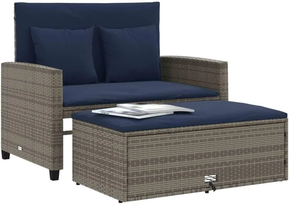 أريكة حديقة قابلة للتحويل من ا - مراجعة Outdoor Furniture Grey وسعره