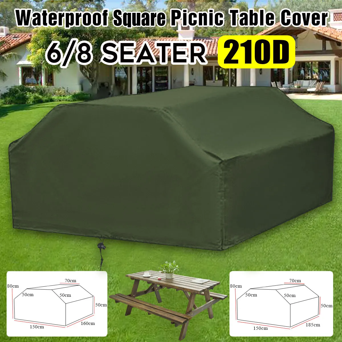 مفرش طاولة مرن وغطاء مربع لكرس - مراجعة Outdoor Furniture Grey وسعره