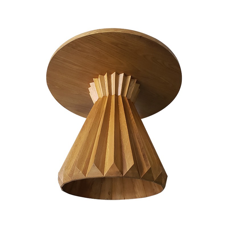 طاولة طعام دائرية عصرية من خشب - مراجعة Outdoor Furniture Cafe وسعره