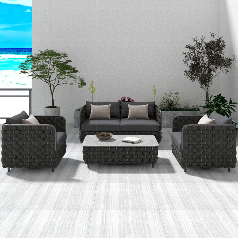 طقم أريكة خارجية من الراتان بث - مراجعة Outdoor Furniture Grey وسعره