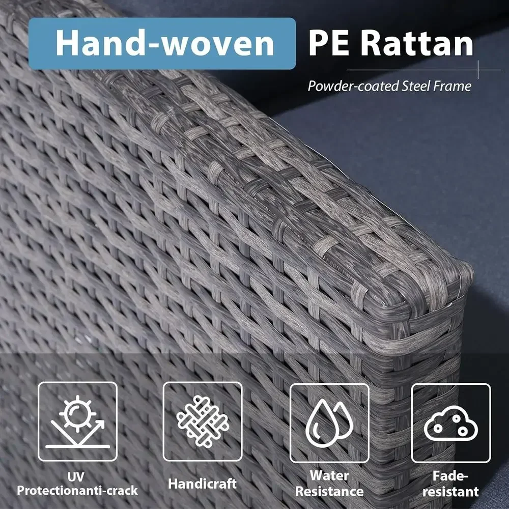 طقم أثاث خارجي مكون من 4 قطع،  - مراجعة Outdoor Furniture Grey وسعره