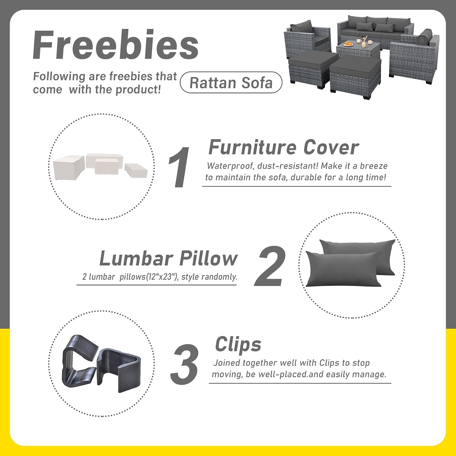 طقم أثاث فناء خارجي من 6 قطع م - مراجعة Outdoor Furniture Grey وسعره