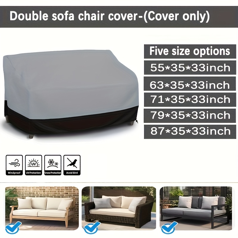 غطاء أريكة رمادي بثلاثة مقاعد، - مراجعة Outdoor Furniture Grey وسعره