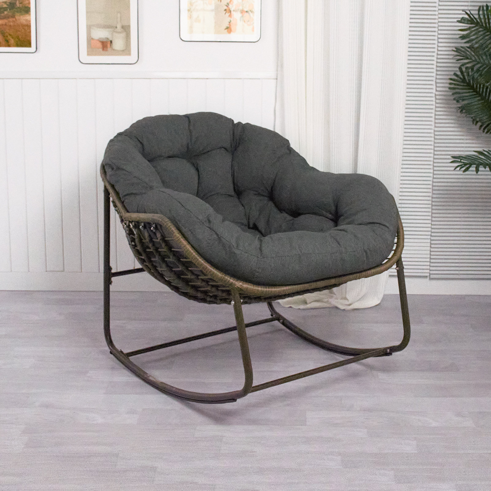 كرسي بيضاوي عصري بسيط للفنادق، - مراجعة Outdoor Furniture Egg Chair وسعره