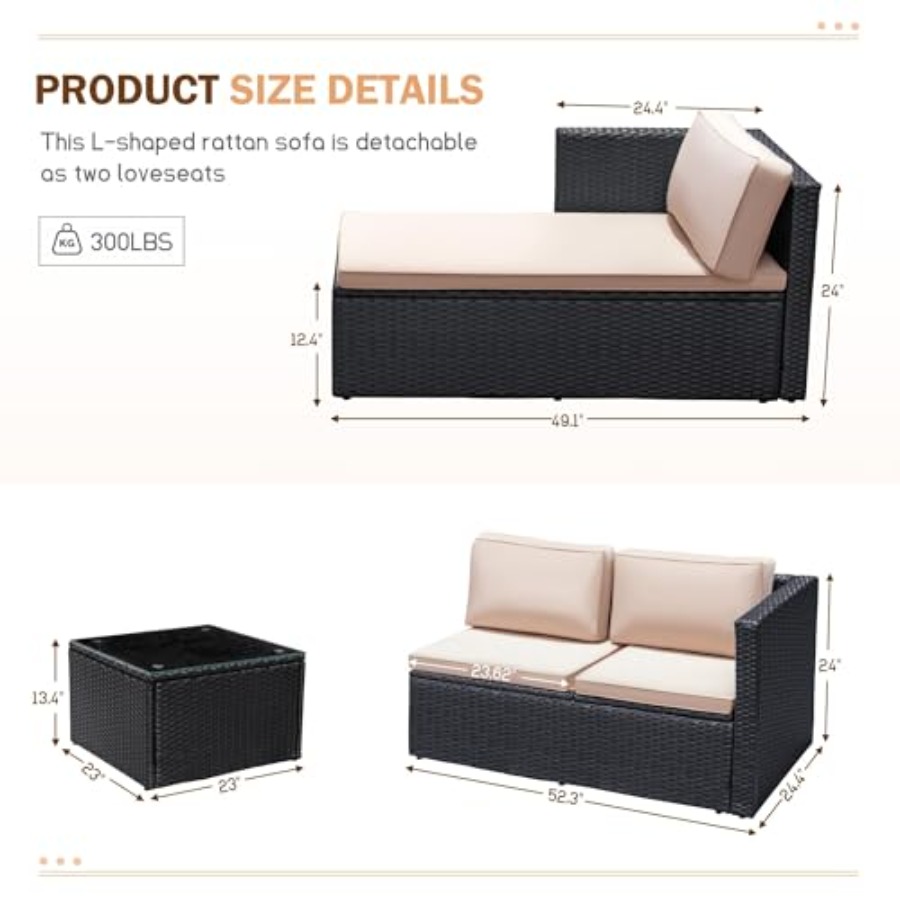 طقم أثاث للفناء الخارجي: أريكة - مراجعة Outdoor Furniture Plus وسعره