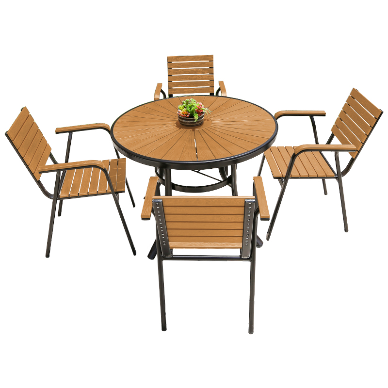 طاولة طعام خارجية دائرية عصرية - مراجعة Outdoor Furniture Cafe وسعره
