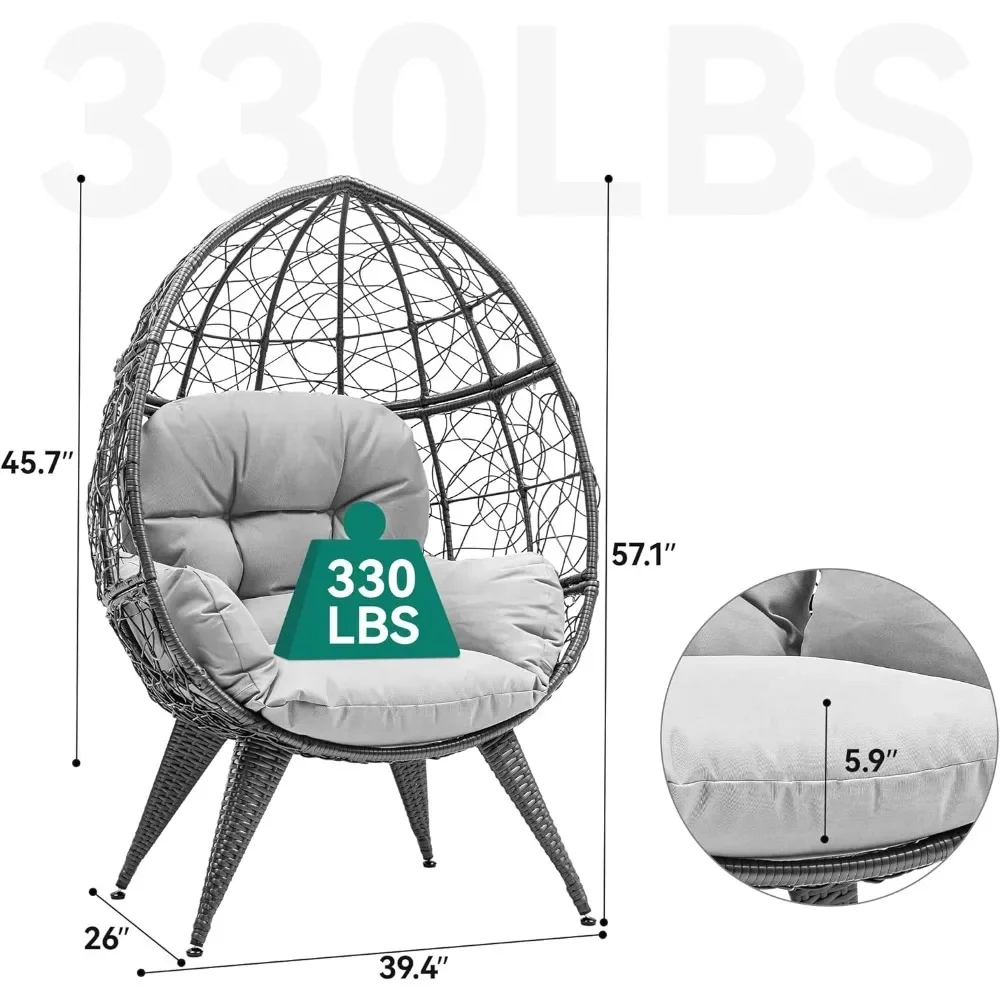 v كرسي على شكل بيضة معلقة، كرا - مراجعة Outdoor Furniture Egg Chair وسعره