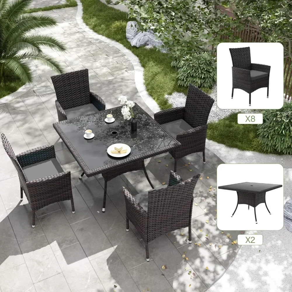 مجموعة أثاث الشرفة، بما في ذلك - مراجعة Outdoor Furniture Grey وسعره